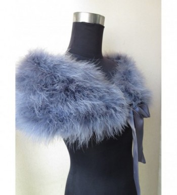 ostrich feather scarf bride accessories