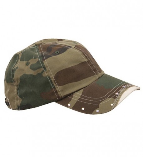 MG Rhinestone Washed Cotton Cap Camo in Women's Baseball Caps