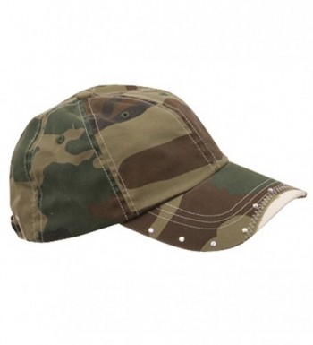 MG Rhinestone Washed Cotton Cap Camo in Women's Baseball Caps