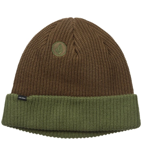 Volcom Men's 2-Tone Sweep Beanie - Teak - C712EDU3IWB