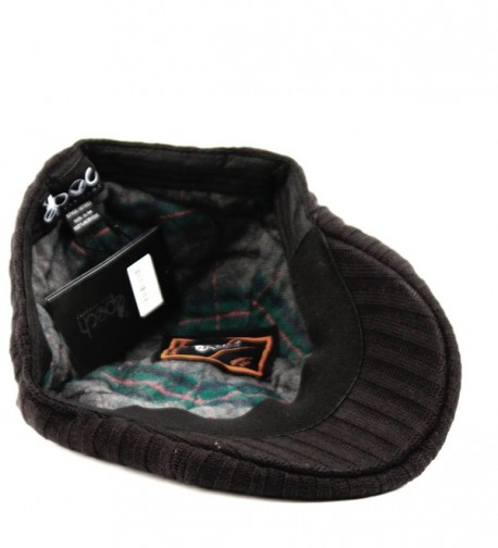 Winter Quilted Lining Newsboy BLACK in Men's Newsboy Caps