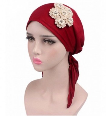 Womens Ruffle Beanie Turban Headwear