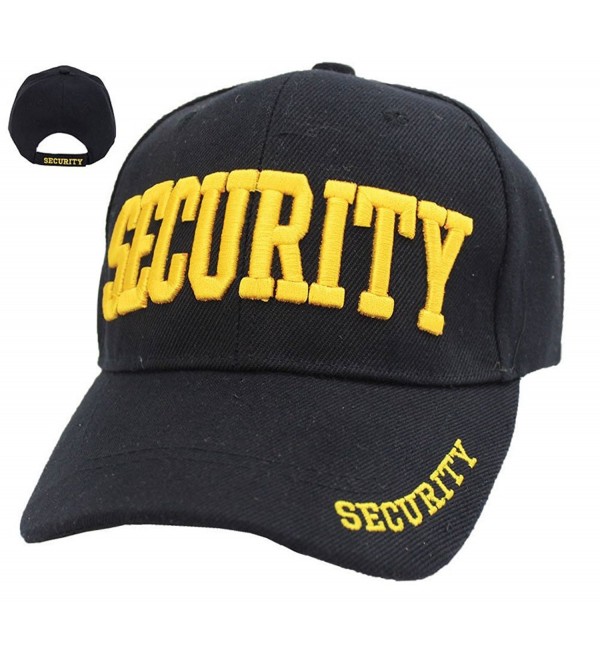 First Class Security Cap with ID On Front- Peak and Back - Gold Security Id - CS11L6DAS71