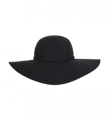 Vintage 100% Wool Felt Large Floppy Hat Bowler Fedora with Wide Brim ...