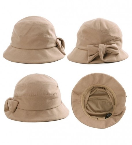 Cloche Winter Vintage Foldable SIGGI in Women's Bucket Hats