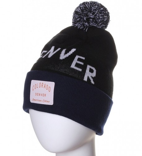 American Cities Denver Colorado Letters in Men's Skullies & Beanies