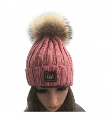 JULY SHEEP Womens Knitted Raccoon in Women's Skullies & Beanies