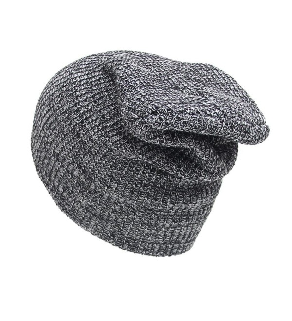 Perman Unisex Winter Warm Knit Crochet Ski Hat Braided Turban Headdress Caps - Black - CM12N5T71OW
