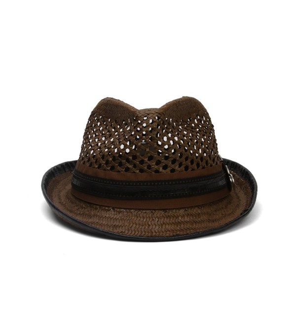 Dorfman Pacific Toyo Carlos Santana Guitar Pin Fedora Hat - Brown - CE119H28EAL