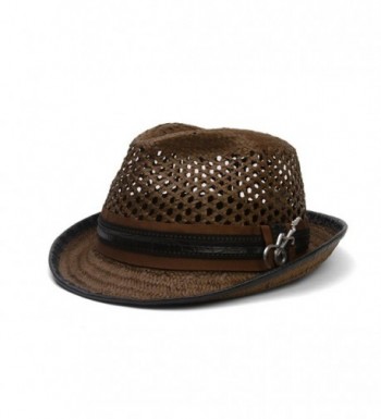 Santana Ribbon Leatherette Trim Fedora