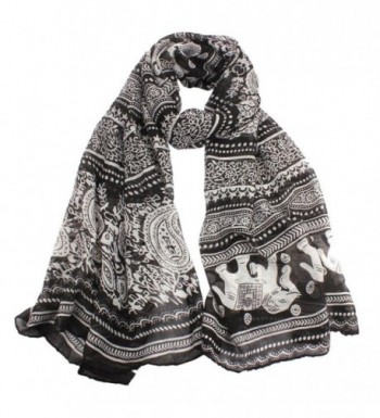 Qingfan Lightweight Scarves Fashion Elephant - D - CR185QTMSTX