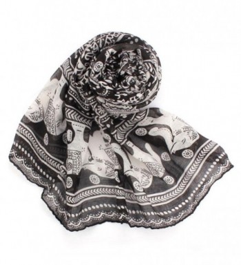 Qingfan Lightweight Scarves Fashion Elephant