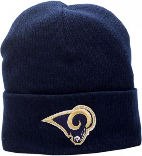 Los Angeles Rams Knit Hat Cuffed 2-Tone Logo Block - CN188LO5N59