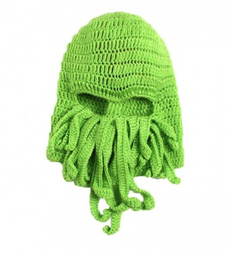 LOCOMO Tentacle Octopus Cthulhu Knit Beanie Hat Cap Wind Ski Mask FFH135DBLU - Green - CY11KCIMON3
