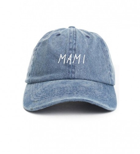 Mami Unstructured Dad Hat Cap - Denim - CN12O2P43VE
