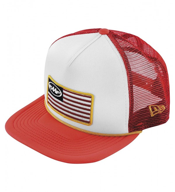 FMF Unisex-Adult Stars and Bars 2 Snapback Trucker Hat (Red- One Size) - Red - C112BTFUAXR