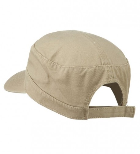Garment Washed Adjustable Army Cap