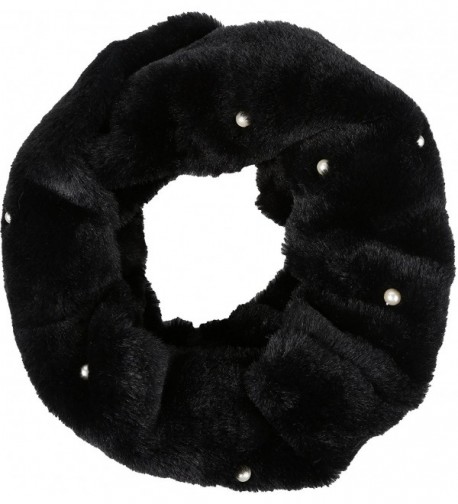 Sakkas Ester Super Soft Faux Fur Mink Infinity Scarf Casual and Effortless - Yc16104-black - CH187KTOXHW