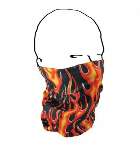 Motley Tube Face Mask Scarf Balaclava Skull Cap Flame - C2115PUSHY3