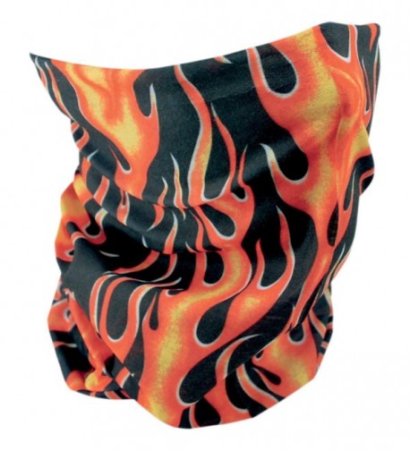 Motley Scarf Balaclava Skull Flame in Men's Balaclavas