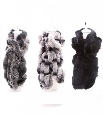 MMFur Natural Rabbit Women Scarf in Fashion Scarves