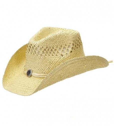 Shapeable Straw Country Cowboy Hat - Natural - CI12MAM10CU