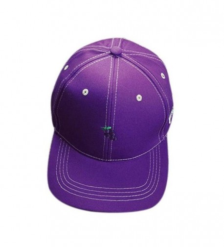Voberry Cotton Adjustable Sun Baseball Hat for Hiking Running Women - Purple - CW12DAP0ISV