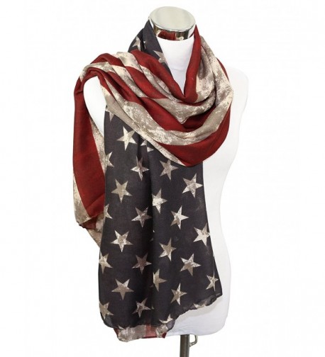 REINDEAR Premium American Flag Scarf US SELLER - Vintage Long - CQ121F4LMNZ