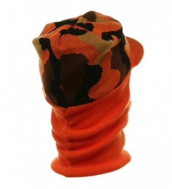 MG Ski Masks Orange Camo in Men's Balaclavas