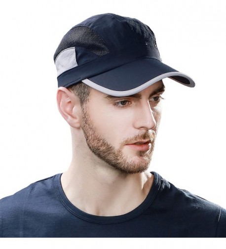 Topex Mens UPF50 Quick-Dry Baseball Cap Free-Size Sun Hat Running Cap Unisex - 16018_navy - CG12K78DKE9