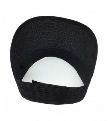 Aesthetinc Straw Visor Velcro Adjustable in Women's Sun Hats