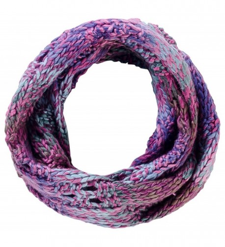 Tickled Pink Women's Luxurious Multicolored Knit Infinity - Purple - CW184WE3M5U