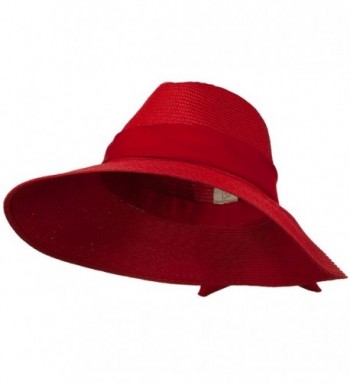 Polypropylene Braid Panama Hat - Red - CR11GZAJUKV