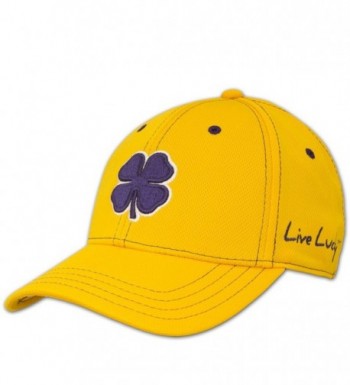 Black Clover Womens Gold With Purple Clover Rope Lucky Baseball Hat - Gold Purple - C711TB98AX1