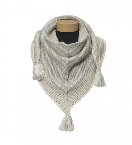 Sweet Turns Women's Triangle Scarf - Grey - CN11ZCZ7WOH