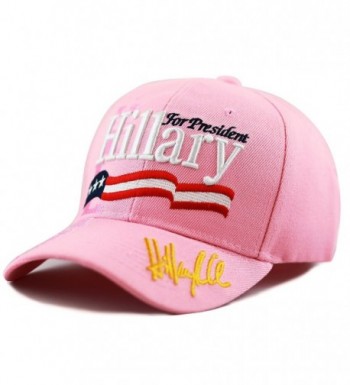 The Hat Depot Unisex 2016 President Campaign Hillary for President Hat - Pink - CR12MITBA6T