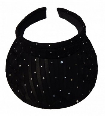 Sparkle Clip-on Visors [style 634] - Black - C211CXTTRPR