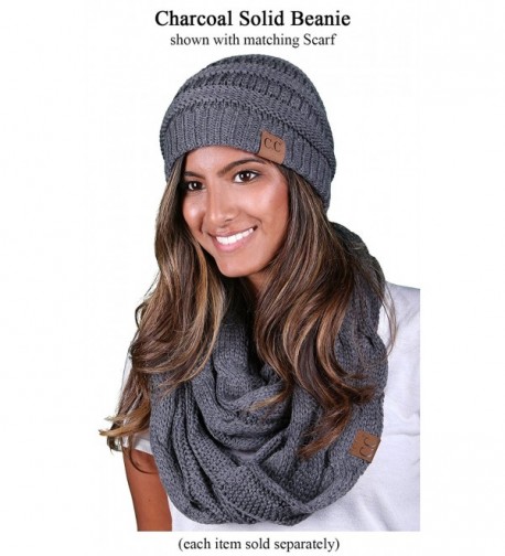 H 6020a 70 Solid Ribbed Beanie Charcoal