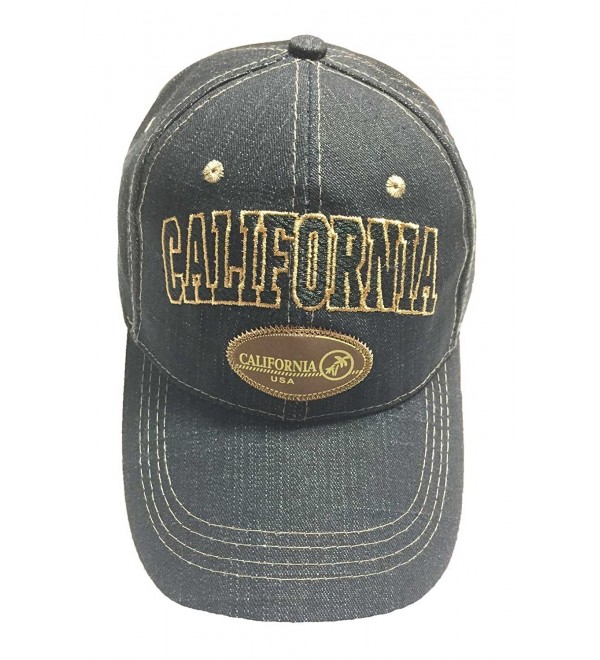 Aesthetinc California Denim Black Baseball Cap - CC11WS35FE5