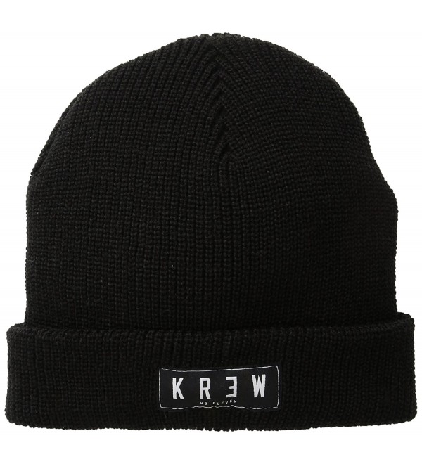 KR3W Men's Cuff Beanie - Black - CH11J0TL12Z