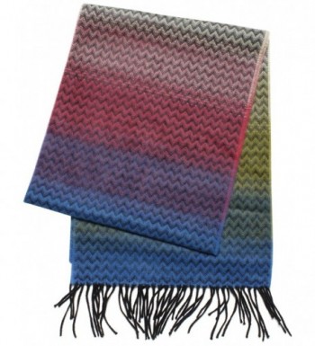 D&Y Women's Softer Than Cashmere Ombre Scarf - Blue - CA11GIVD89H