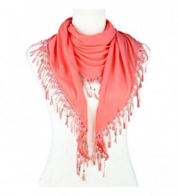 Triangle Knitting Jewelry Scarves Watermelon