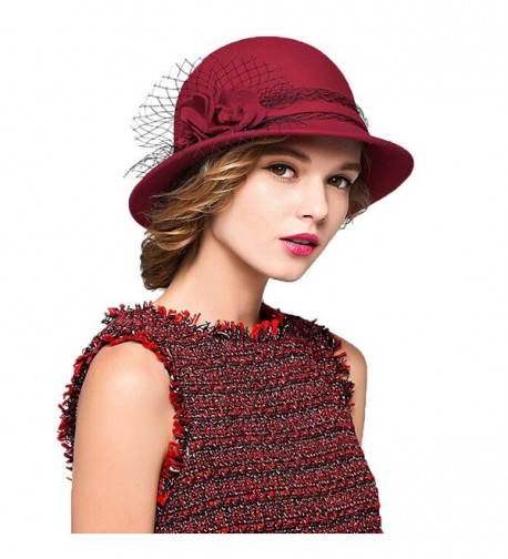 MaitoseTM Womens Wool Felt Bowler