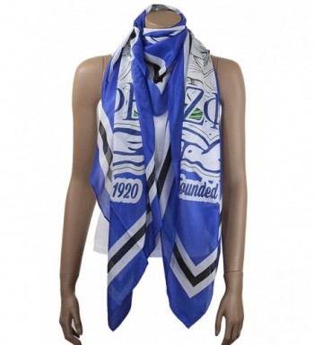 Zeta Phi Beta Oversized Faux Silk Scarf- 36x72 Inches - C3125HMCR6H