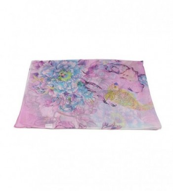 Freedi Lightweight Scarves Chiffon Flowers