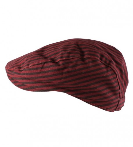 Morehats Striped Cotton Newsboy Gatsby