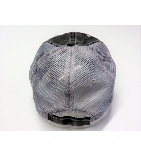 White Glitter Farm Distressed Trucker in Women's Baseball Caps