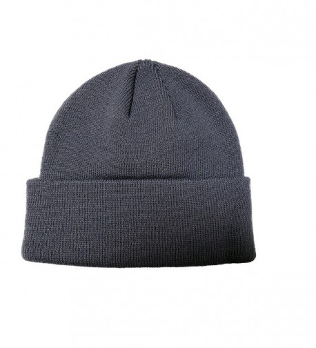 Men´s Beanie Embrioded Logo Pull Down Hat Cap Grey CS11VJ4MMRR