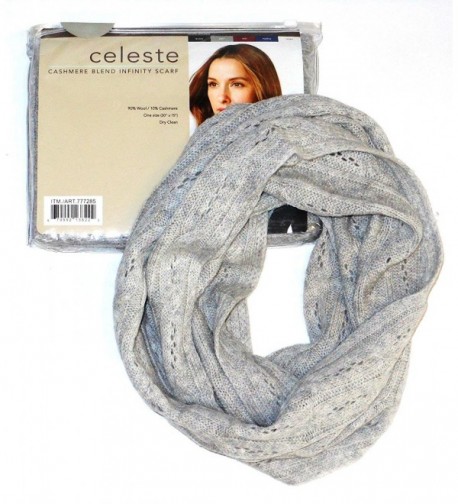 Celeste Cashmere Blend Infinity Scarf Colour:grey - CX11CZMPSH3