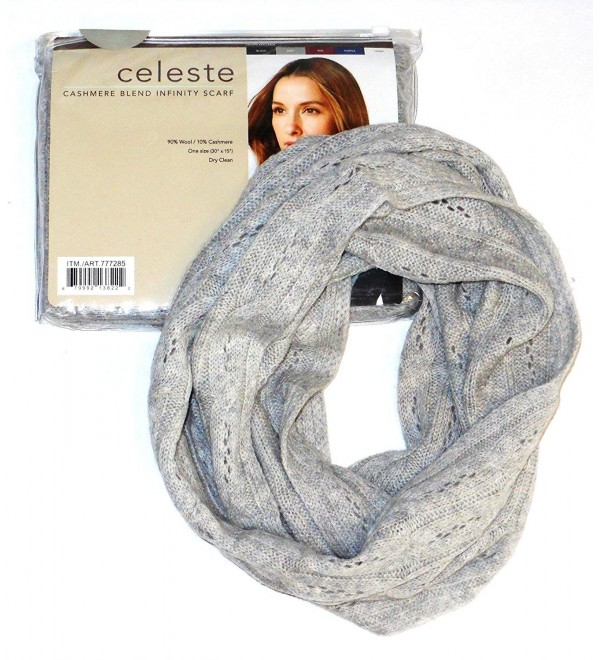 Celeste Cashmere Blend Infinity Scarf Colour:grey - CX11CZMPSH3